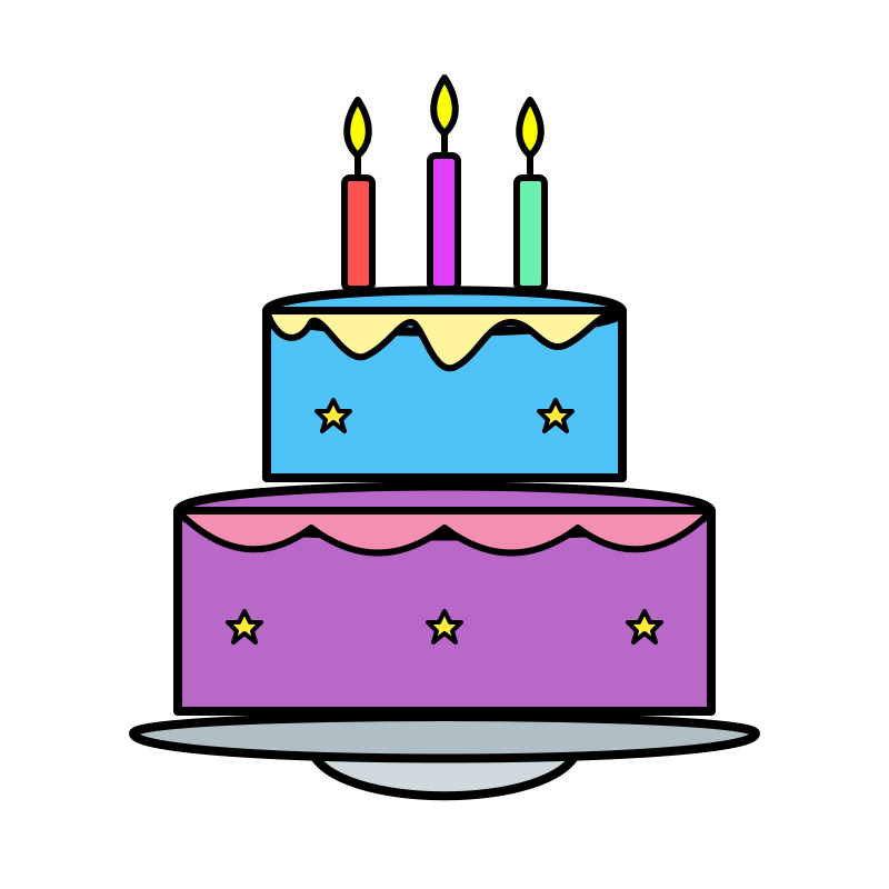 birthday cake Coloring Pages